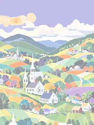 In a room looking over table and chairs out the windows