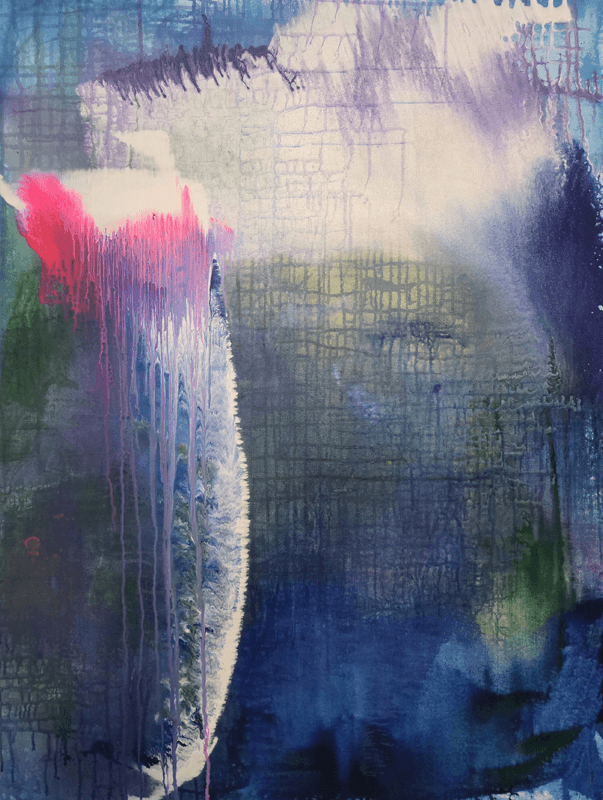 When the Ocean Dreams of Air painting by Samantha Mercadante Eckert