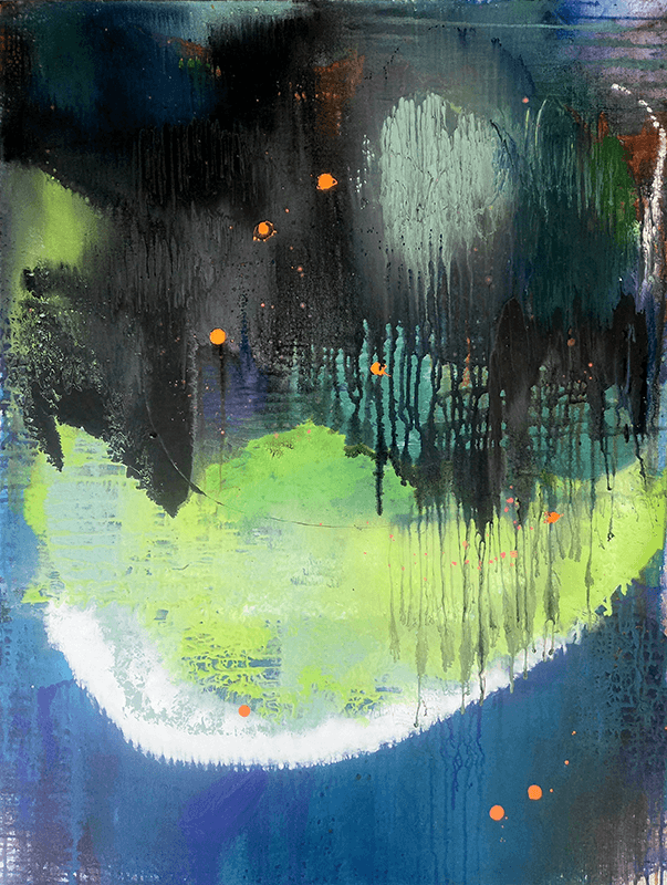 “Drift Before Naming” Sam Eckert ( acrylic on canvas )